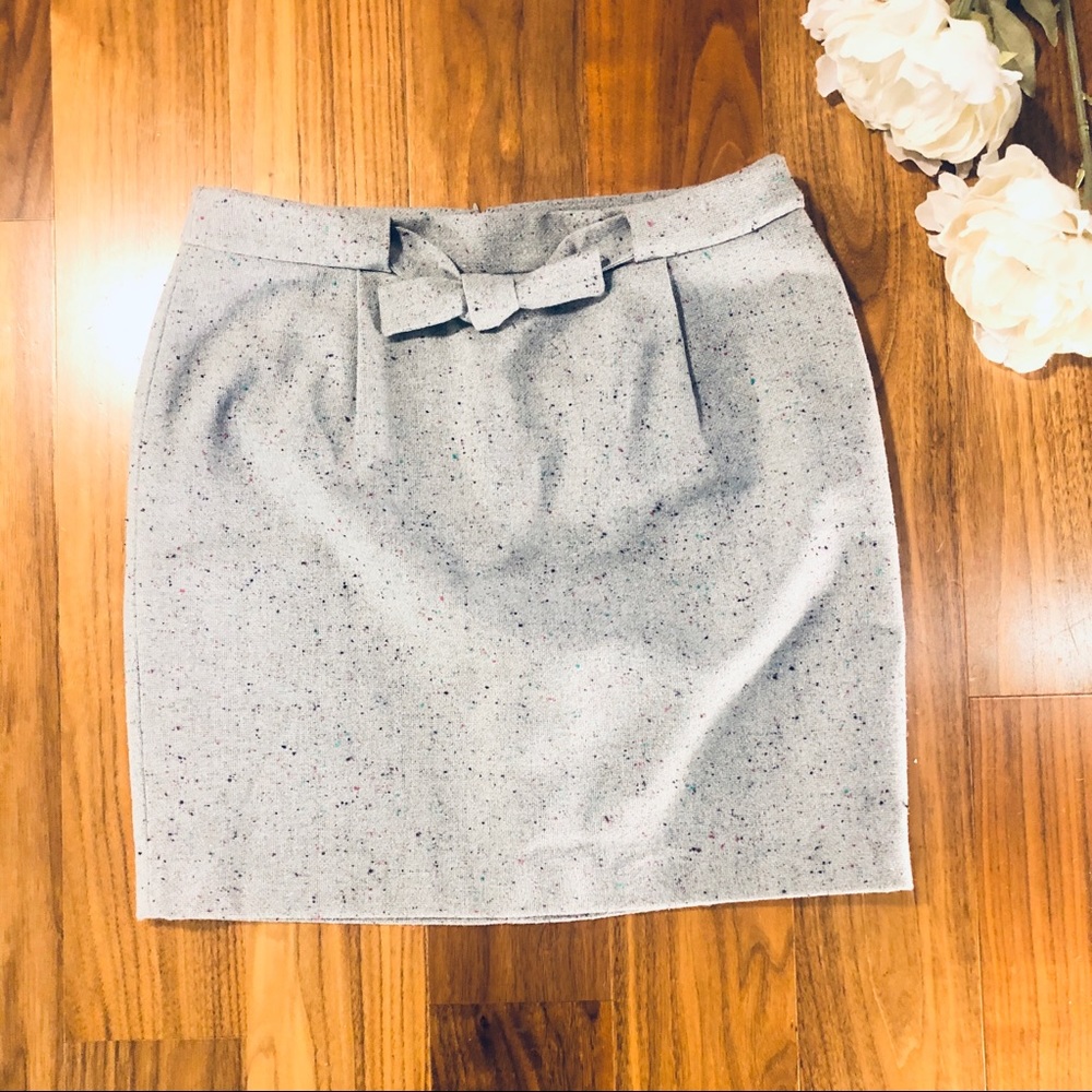 Loft Tweed Skirt with Bow